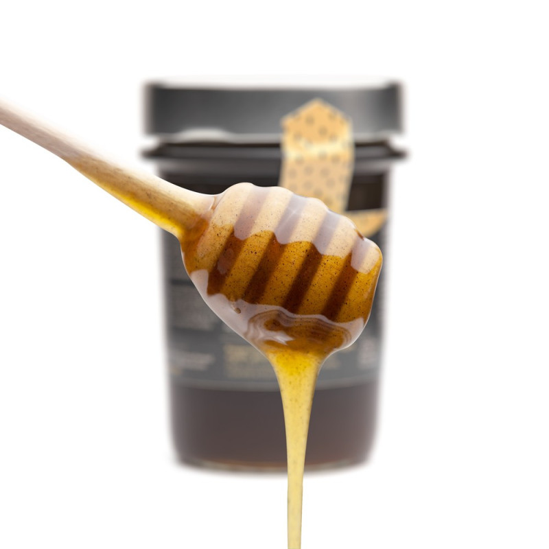 Miel de Montagne à la Nigelle (Obtenue par Cryobroyage) et Gelée Royale - Saouda 250 gr