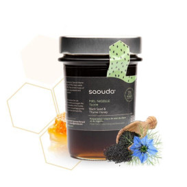 Miel de Thym à la Nigelle (Obtenue par Cryobroyage) - Saouda 250 gr