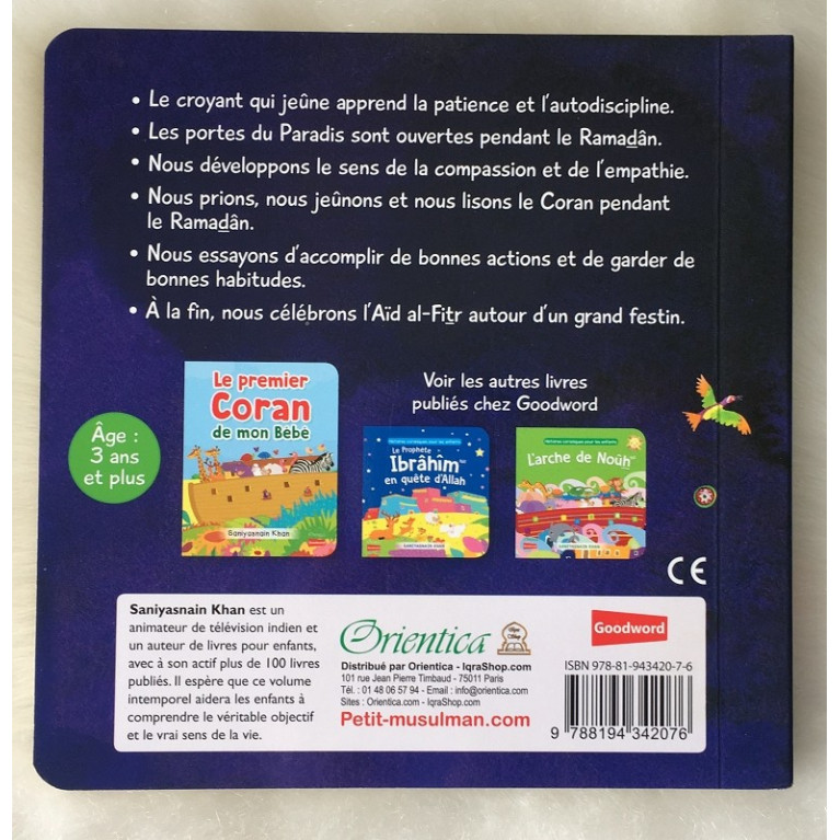 Ramadan Moubarak (Livre avec Pages Cartonnées) - Histoires Coraniques pour les Enfants - Edition Goodword et