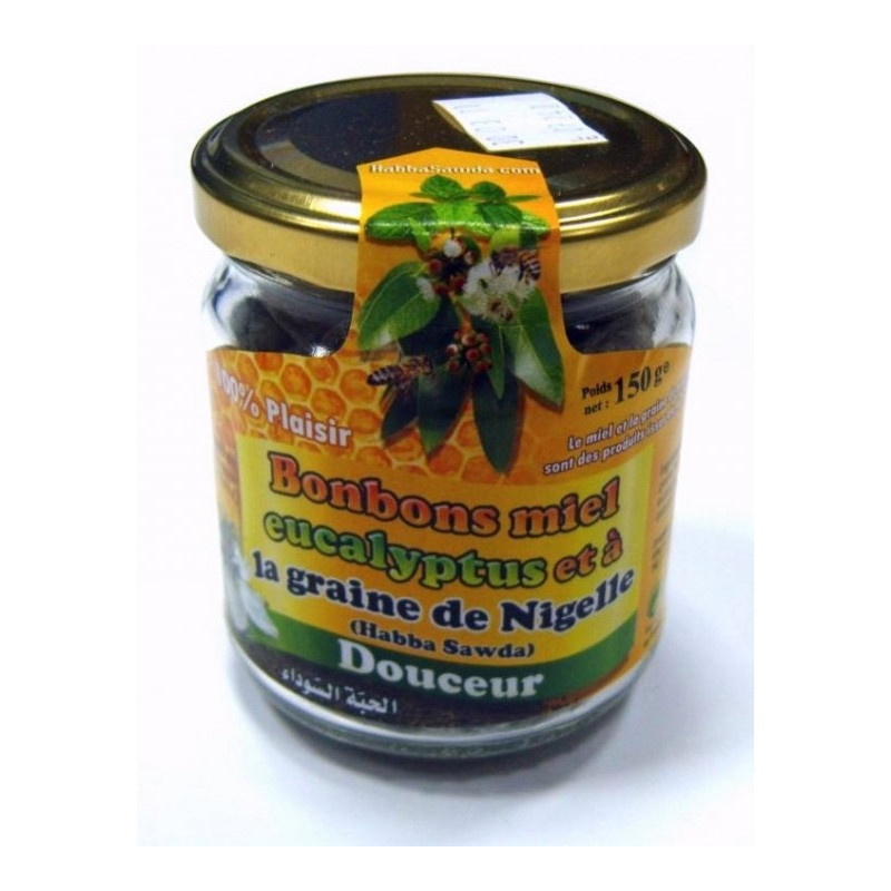 Bonbons Miel Eucaliptus et à la Graine de Nigelle - Habba Sawda - Pot 150gr