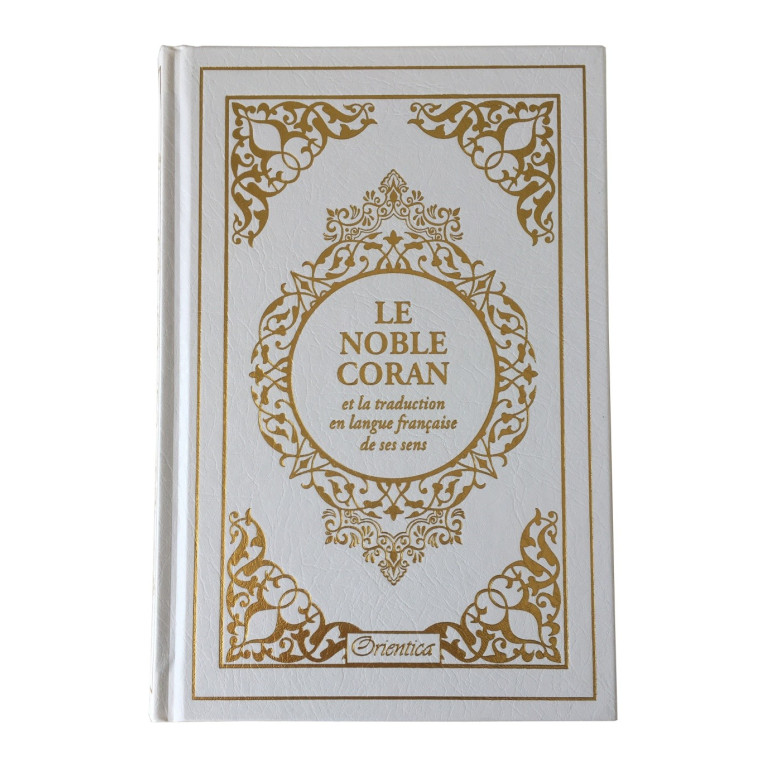 Le Noble Coran Bleu Foncé Doré - Edition de Luxe Couverture Daim - Index des Sourates - Français-Arabe - Orientica
