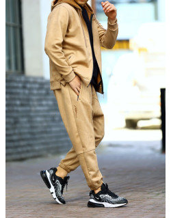 Ensemble Peau de Pêche - Veste et Sarouel Beige N3 - SKOOBA - Na3im - NIII