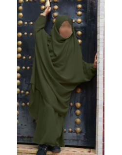 Jilbab Enfant - Kaki Foncé - Safwa