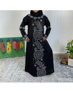 Abaya Fille Dubai Enfant - Noir