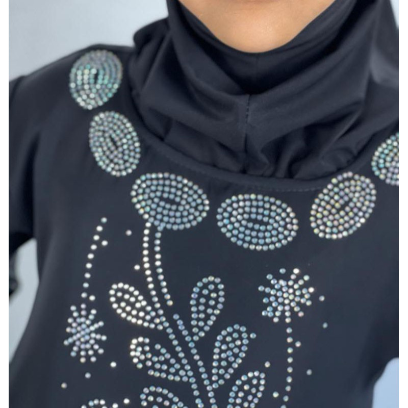 Abaya Fille Dubai Enfant - Noir Abaya Fille Dubai Enfant - Noir