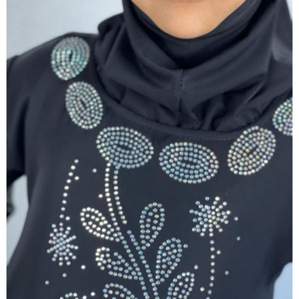 Abaya Fille Dubai Enfant - Noir