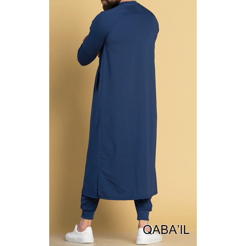 Qamis Long Longline - Indigo - Qaba'il