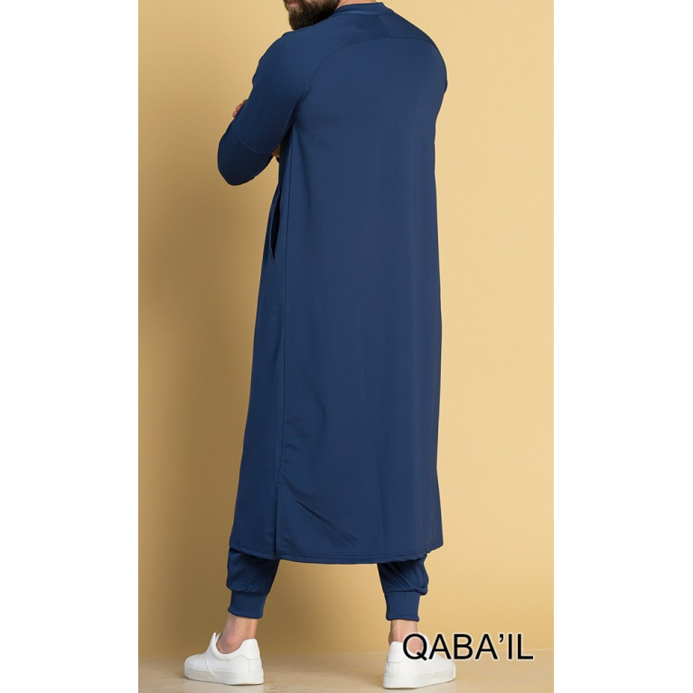 Qamis Long Longline - Noir - Qaba'il