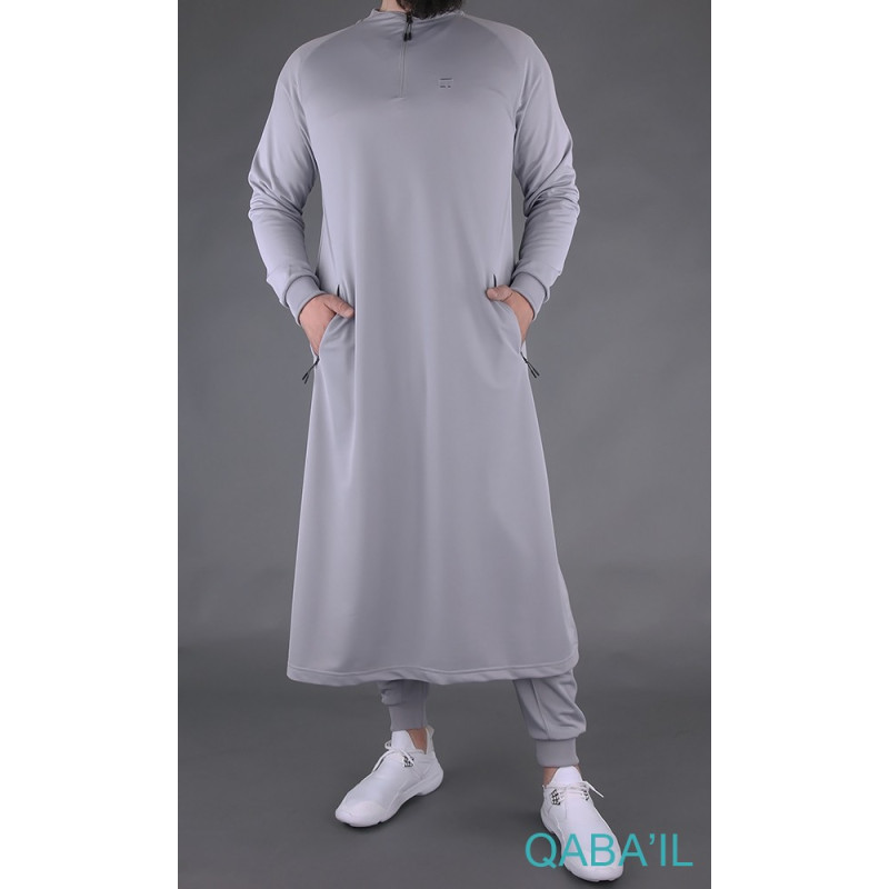 Qamis Long Longline - Noir - Qaba'il