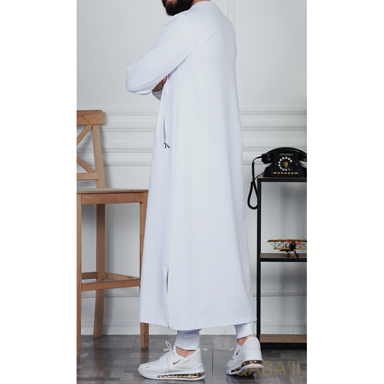 Qamis Long - Blanc - Qaba'il : Jersey