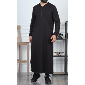 Qamis Long - Noir - Qaba'il : Jersey