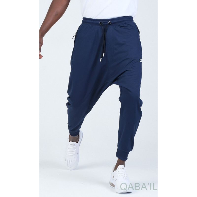 Sarouel Jogging - Tissu Léger - Coupe Semi Droite - Indigo Qaba'il : Sarouel Léger CSD