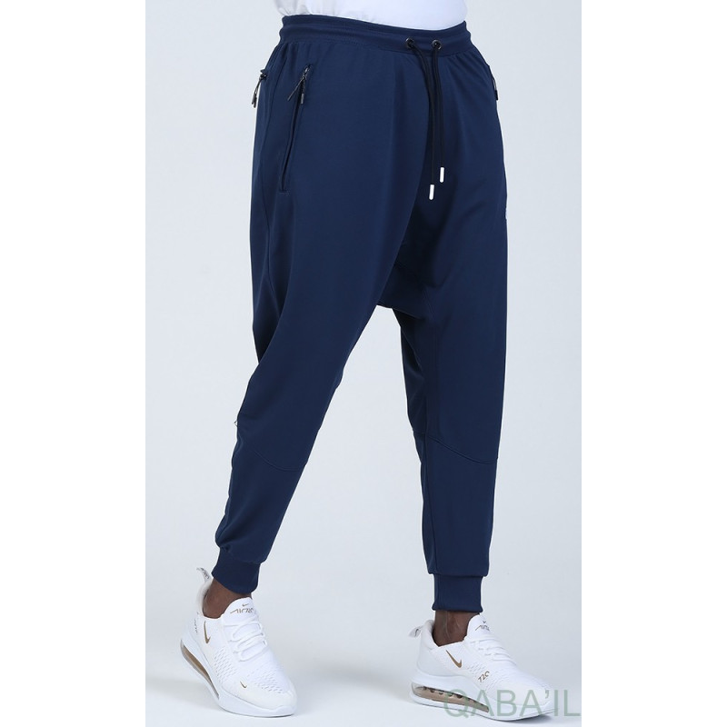 Sarouel Jogging - Tissu Léger - Coupe Semi Droite - Indigo Qaba'il : Sarouel Léger CSD