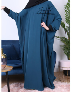 Abaya Papillon - Noir - Microfibre Léger - Jamila