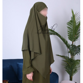 Abaya Papillon - Camel Foncé - Microfibre Léger - Jamila