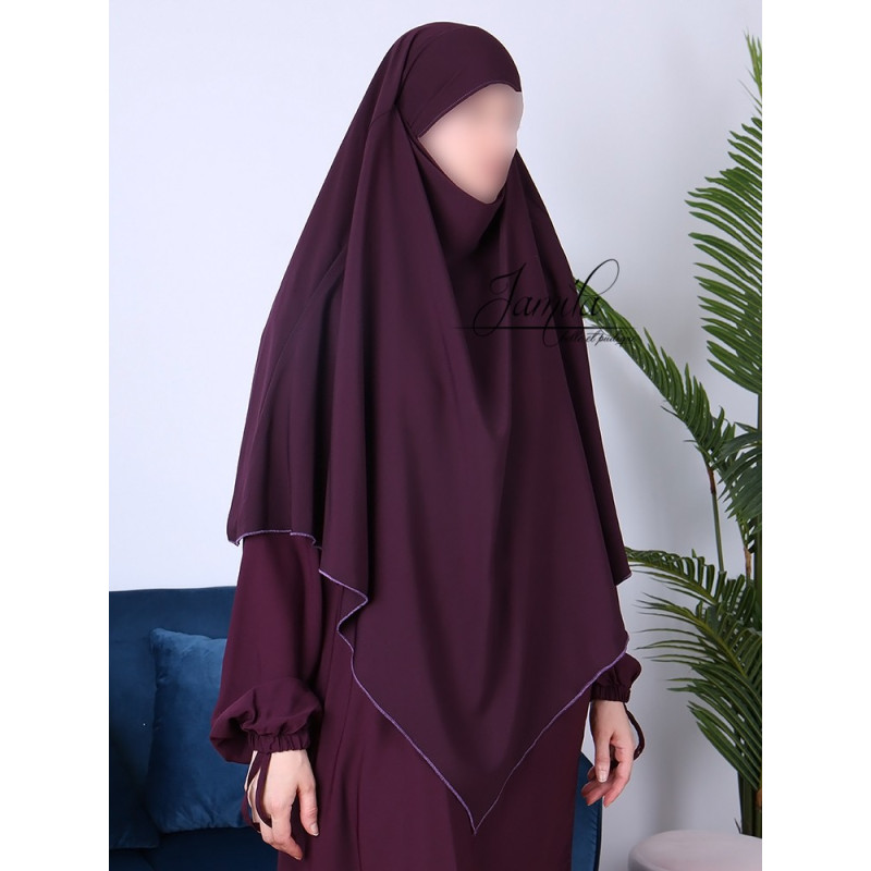 Abaya Papillon - Camel Foncé - Microfibre Léger - Jamila