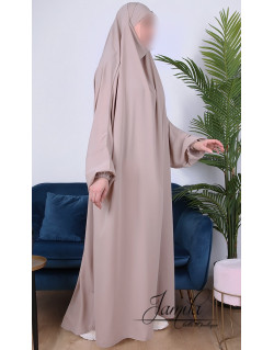 JIlbab 1 Pièce - Beige - Microfibre Léger - Jamila
