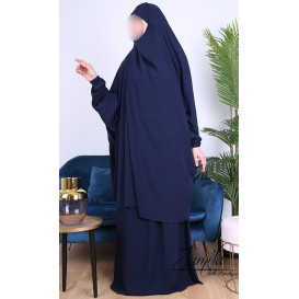 JIlbab 1 Pièce - Bordeaux- Microfibre Léger - Jamila
