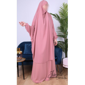 JIlbab 1 Pièce - Bordeaux- Microfibre Léger - Jamila