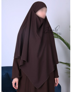 Khimar - Chocolat - Microfibre Léger - Jamila - 293K1M