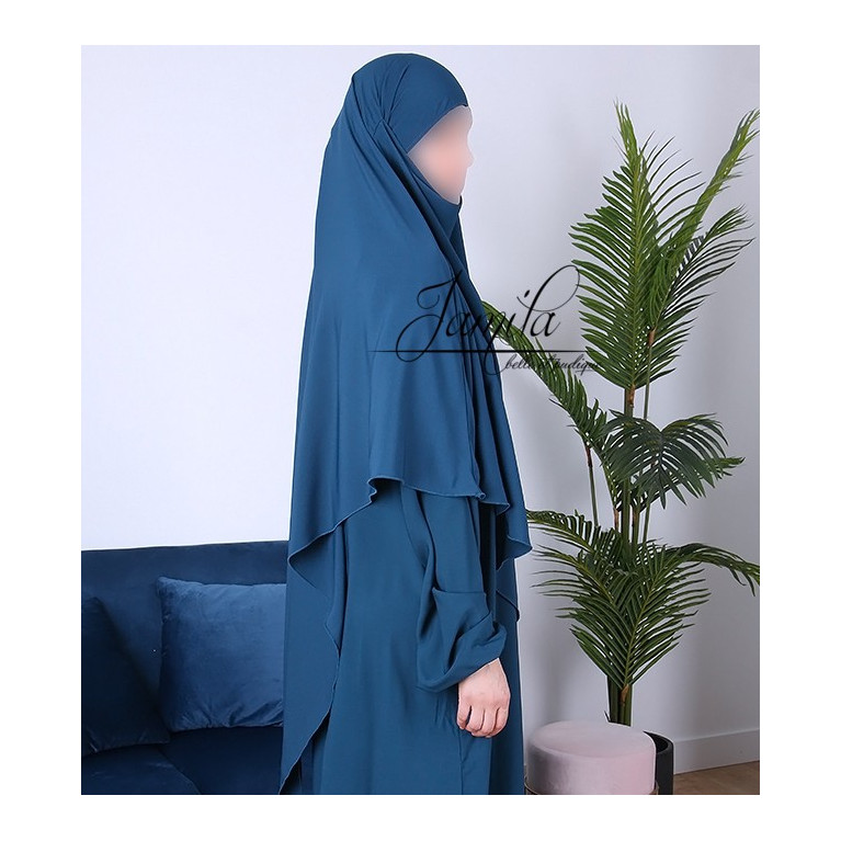 Abaya Papillon - Camel Foncé - Microfibre Léger - Jamila