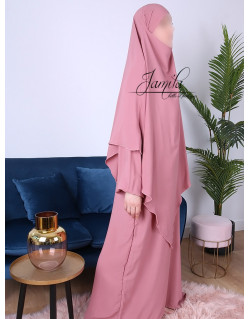 Abaya Papillon - Camel Foncé - Microfibre Léger - Jamila