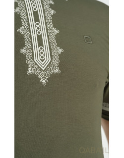 T-Shirt Etniz Beige - Qaba'il : manches courtes