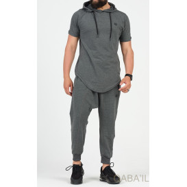 Ensemble ONYX Léger Manche Courte - Anthracite - Qaba'il