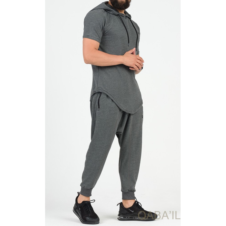 Ensemble ONYX Léger Manche Courte - Anthracite - Qaba'il Ensemble ONYX Léger Manche Courte - Anthracite - Qaba'il