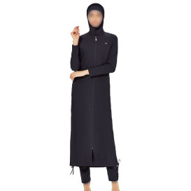 Maxi Burkini - Noir - Plage et Sport - Burkini Façon Abaya