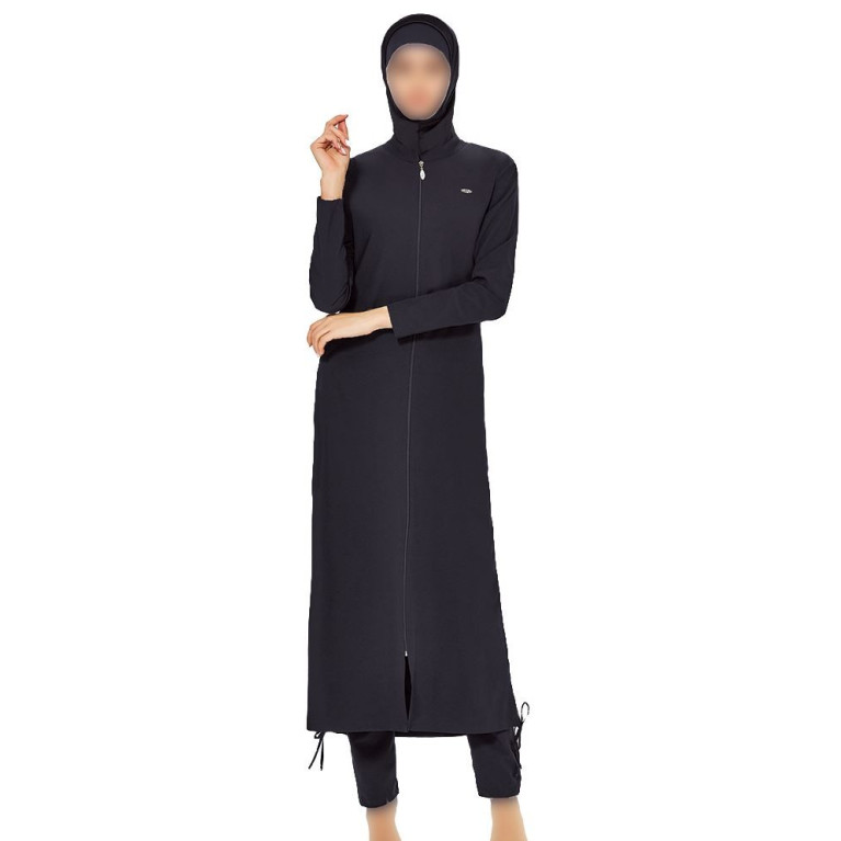 Maxi Burkini - Noir - Plage et Sport - Burkini Façon Abaya Maxi Burkini - Noir - Plage et Sport - Burkini Façon Abaya