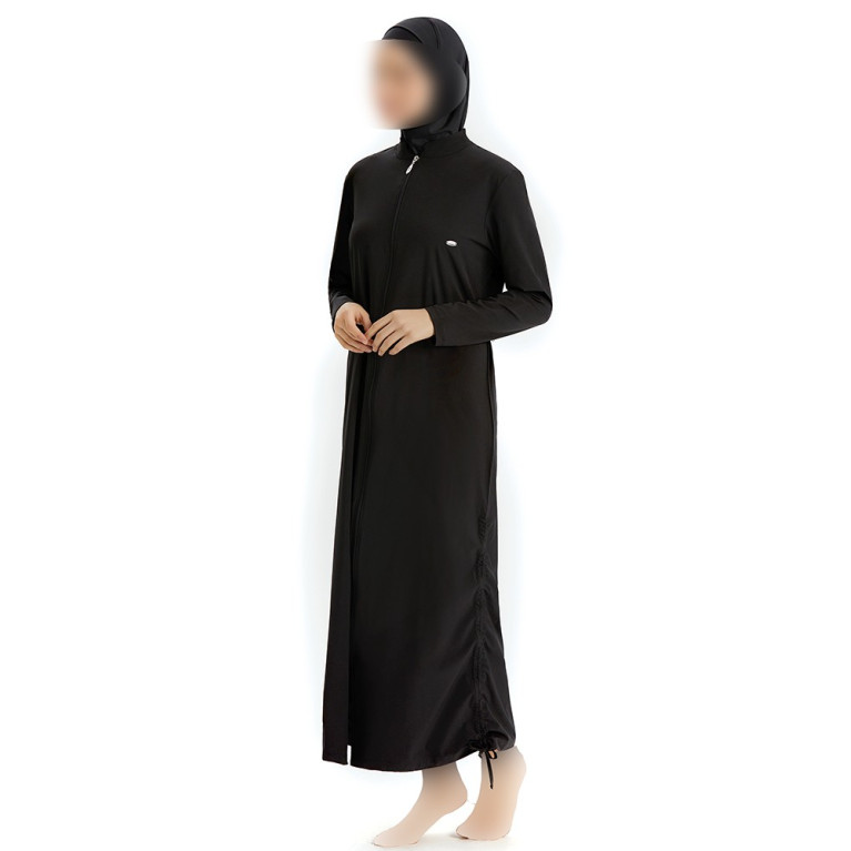 Maxi Burkini - Noir - Plage et Sport - Burkini Façon Abaya Maxi Burkini - Noir - Plage et Sport - Burkini Façon Abaya