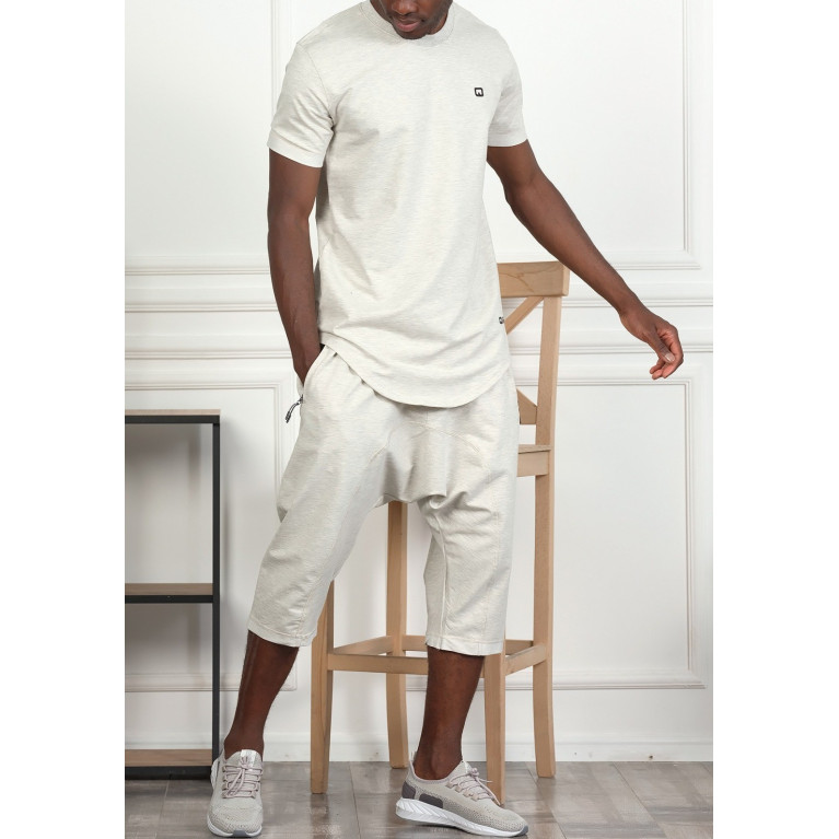 Sarouel et T-shirt Gris Chiné, ensemble Qaba'il : Nautik New 2021