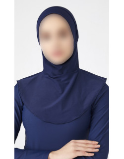 Hijab Multisport - Bonnet Intégré - Bleu - Plage et Sport