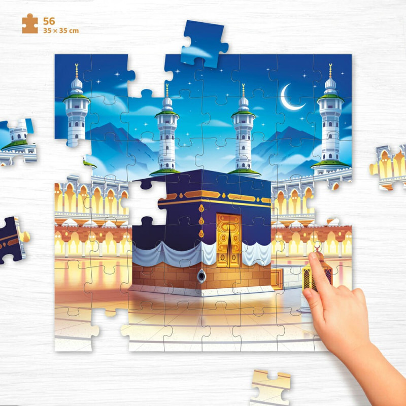 Big Makkah - Puzzle 104 Pces - 60 x 42 cm - Educatfal + 3ans