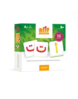Alif Mémo 56 Pces - 7 x 7 cm - Educatfal + 3ans