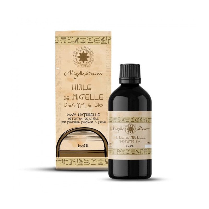 Huile de Nigelle BIO d'Egypte - Certifiée Pressée à Froid – 100 ml - Nigelle Source