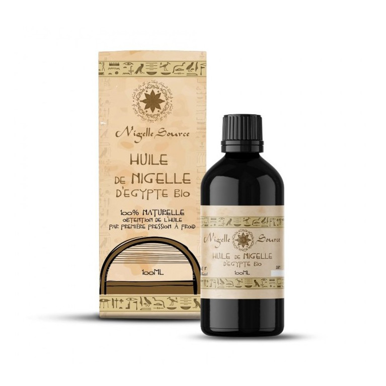 Huile de Nigelle BIO d'Egypte - Certifiée Pressée à Froid – 100 ml - Nigelle Source