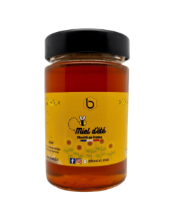 Miel et Pollen et Citron de Sicil - Miel 100% Naturel de France - 240 gr - Beelal