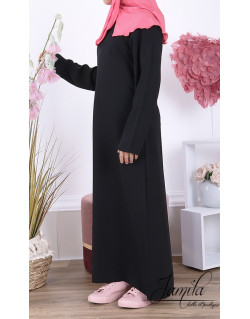 Abaya Fille Microfibre Enfant - Noir - Jamila