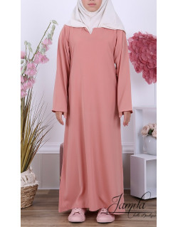 Abaya Fille Microfibre Enfant - Nude - Jamila