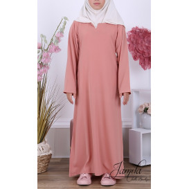 Abaya Fille Microfibre Enfant - Nude - Jamila