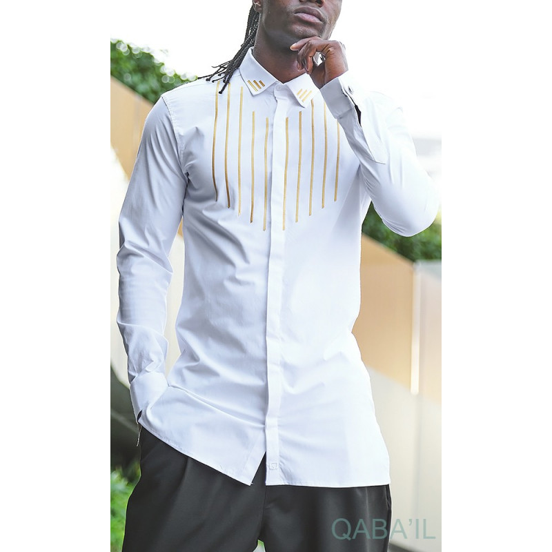 Chemise Longue Fall - Blanc - Qaba'il 