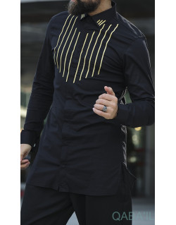 Chemise Longue Fall - Noir - Qaba'il 