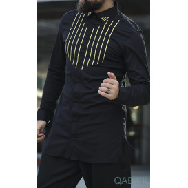 Chemise Longue Fall - Noir - Qaba'il