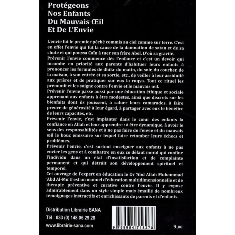 Protégeons nos Enfants de L'Envie et du Mauvais Oeil - Dr Abdallah Abd Al-Mu'ti – Edition Al Madina