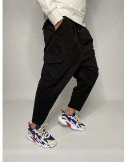 Pantalon Cargo Oversize D-One Noir - Sahabi