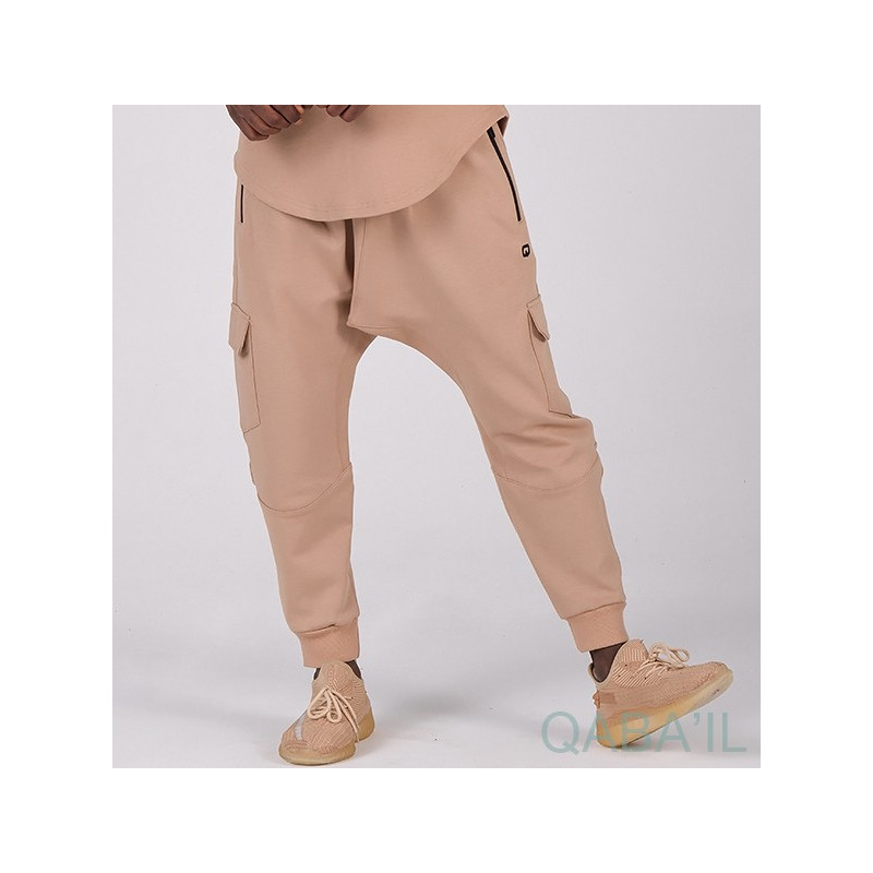 Sarouel Jogging Beige Qaba'il : Sniper