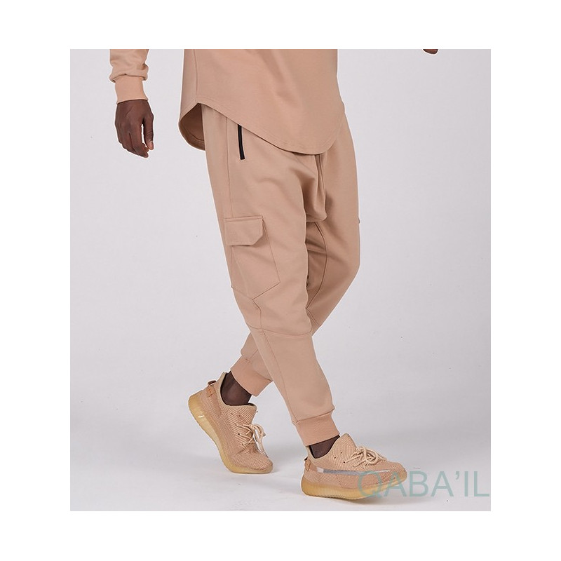 Sarouel Jogging Beige Qaba'il : Sniper