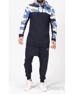 Survêtement Bleu Nuit - Sarouel + Sweat Capuche - Qaba'il : Army NG